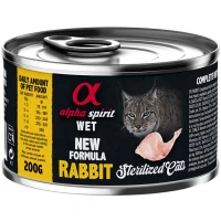 ALPHA SPIRIT Rabbit for Sterilized Cat Вологий корм для стерилізованих котів усіх порід (з кроликом)