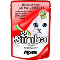 MONGE SIMBA Cat Wet Влажный корм для взрослых котов (мясной)