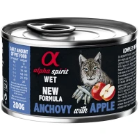 ALPHA SPIRIT Anchovy with Red Apple for Adult Cat Влажный корм для взрослых котов всех пород (с анчоусами и яблоками)