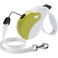 FERPLAST Amigo Cord White-Green Поводок-рулетка для собак