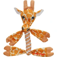 JOLLY PETS Animal Flathead Игрушка-пищалка для собак Жираф
