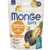 MONGE Gift Dog Mobility Support Ласощі для дорослих собак всіх порід (з ягням та ананасами)