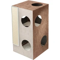 FERPLAST Cat Tree Kubo 2 Будиночок-кігтеточка для котів з зонами для відпочинку та ігор